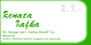 renata kafka business card